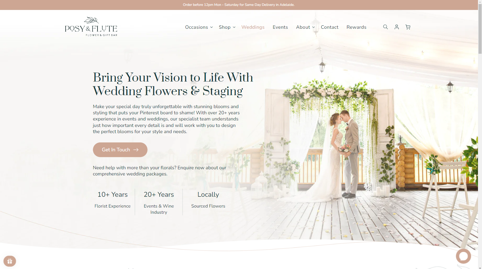 Posy and Flute - Wedding Page